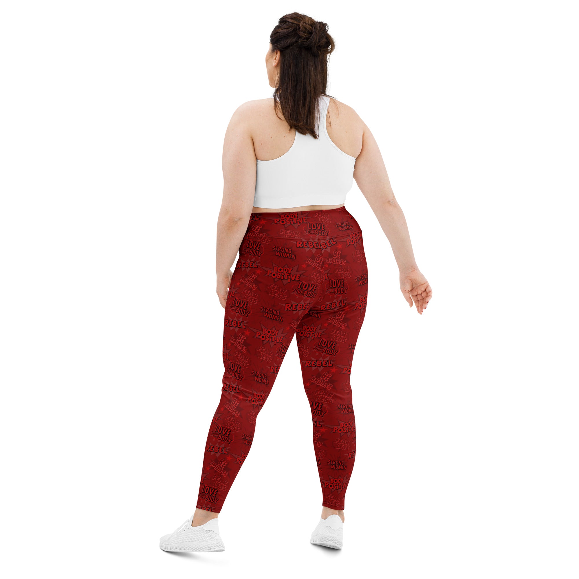 Empower Leggings in Crimson Red | Plus Size